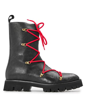Men's Moschino Biker Boots in Black