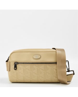 Accessories Lacoste Clt Crossover Geometric Patterned Cross Body with Detachable Strap in Viennois