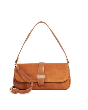 Accessories Dune Lo Delsees Rectangle Shape Baguette Gold-Tone Hardware in Tan