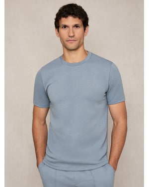 Reiss Bradley T-Shirt Mens Air Force Blue Crew Neck