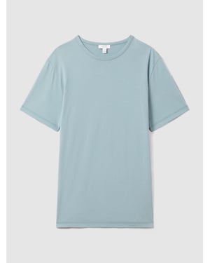 Reiss Melrose T-Shirt Mens Teal Crew Neck