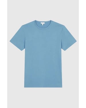 Reiss Melrose T-Shirt Mens Air Force Blue Crew Neck