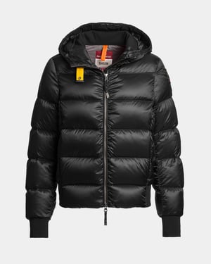 Mariah Long Sleeve Adjustable Drawstring Bomber Jacket in Black