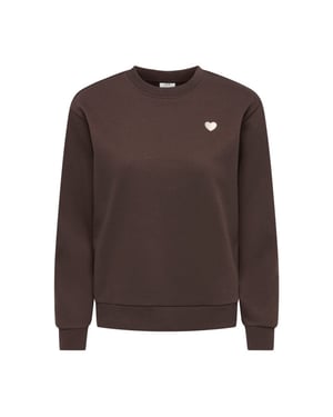 Jacqueline de Yong paris l/s emb sweat jrs noos 15221015 coffee bean