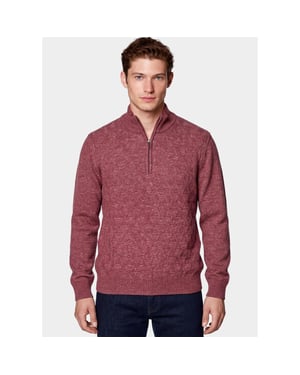Bos Bright Blue Half zip 1189/40431 bordo