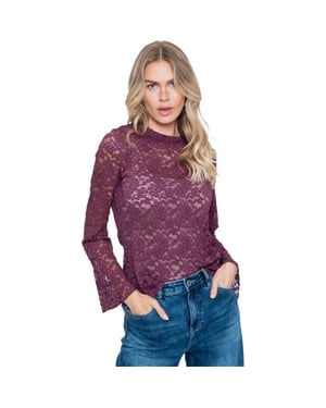 Geisha Top burgundy