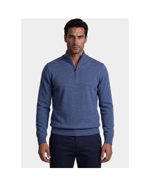 Bos Bright Blue Half zip 3042900/304