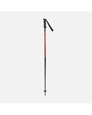 Rossignol tactic black red skistokken heren -