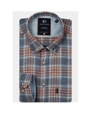 Giordano Overhemd heren dino soft flanel check 627307/60