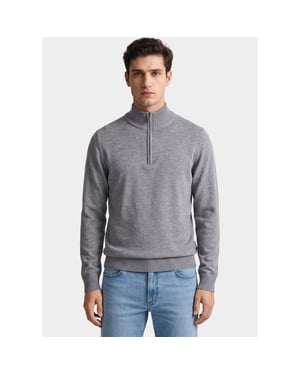 Bos Bright Blue Half zip 3042900/204