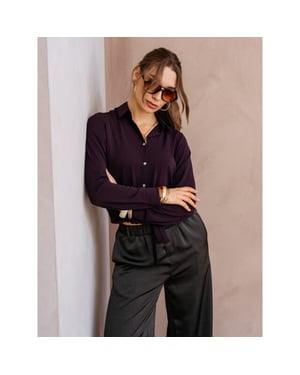 &Co Woman Lotus deep plum