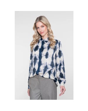 Geisha 63902-20 685 blouse dark blue/ecru