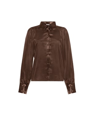 Geisha top satin 63855-21 775 brown