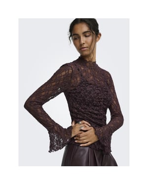 Jacqueline de Yong Jdy jdylala high neck lace top