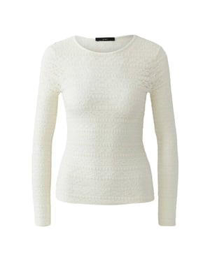 Oui Top lange mouw 0099899