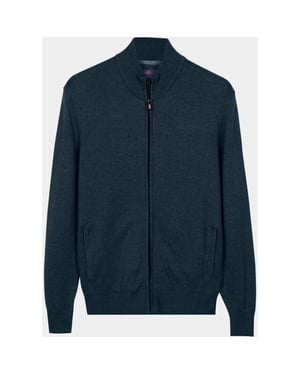 Baileys Vest heren cardigan zip all-over 2-tone 622009/645