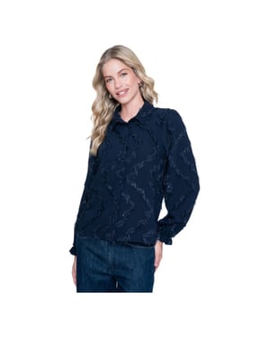 Geisha Blouse dark blue