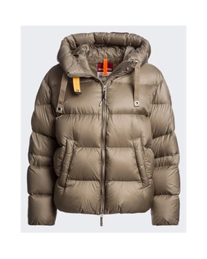 Parajumpers Dames hooded down jacket-slate mud 0128