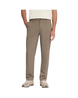 No Excess Pants smart twill relaxed fit light brown