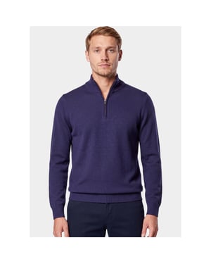 Bos Bright Blue Half zip 3042900/303