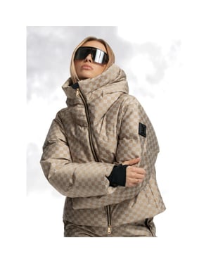 Nikkie newport check jacket ski jack dames -