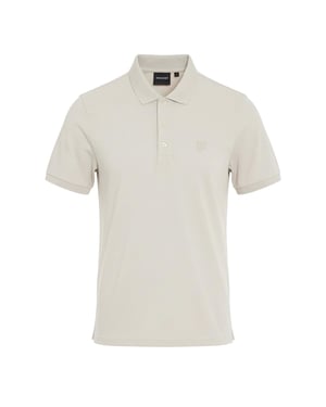 Men's Lyle And Scott Eagle Polo Shirt in Beige