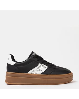 Women's Kappa Scafa Platform Ladies Trainers in Black
