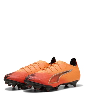 Men's Puma Ultra 6 Carbon Firm Ground Football Boots in Heat Fire-Pum