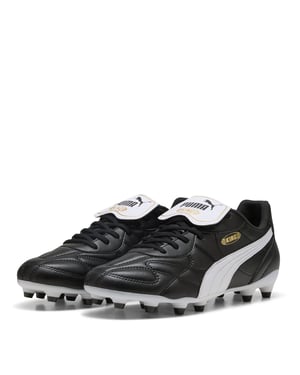 Men's Puma King Top FG AG Firm Ground Football Boots in Puma Black-Pu