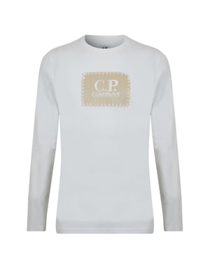 Men's C.P. Company Sleeve Top in Gauze White 103