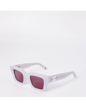 Accessories Off White Virgil Sung Sunglasses in Grey/Burgundy