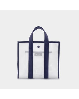Louise liten shoppingväska - A.P.C. - Pvc - Blå