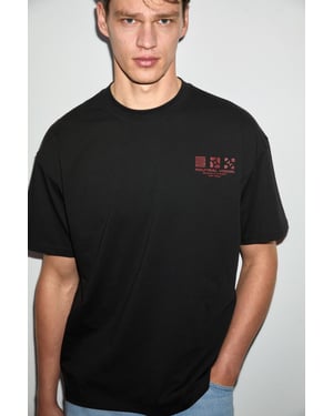 Oversized Crew Neck Logo T-Shirt