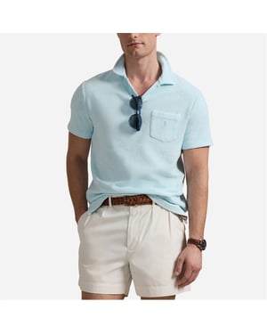 Men's Ralph Lauren Slim Fit Short Sleeve Polo Shirt in Sky