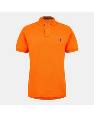 Men's Polo Ralph Lauren Custom Short Sleeve Polo Shirt in Sailing Orange