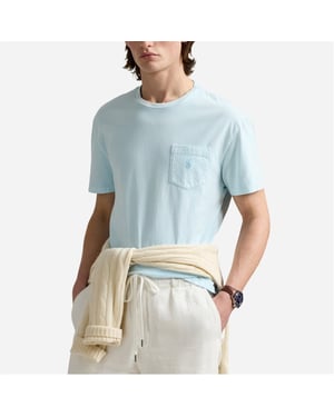Men's Ralph Lauren Slim Fit Crew Neck Short Sleeve T-Shirt in Sky