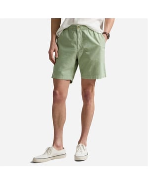 Men's Ralph Lauren Ralph Oxford Bermuda Shorts with Elasticated Waistband in Greenstone