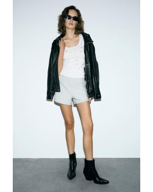 Relaxed Mid Waist Sweat Shorts