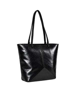 Women's Large Tote Bag Shopper Shoulder Bag in Black