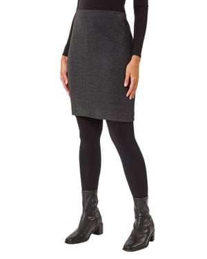 Smart Textured Stretch Skirt