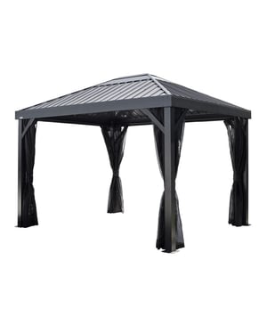 Sojag Kiruna 3x3.5 m metalen tuinpaviljoen met muggennet