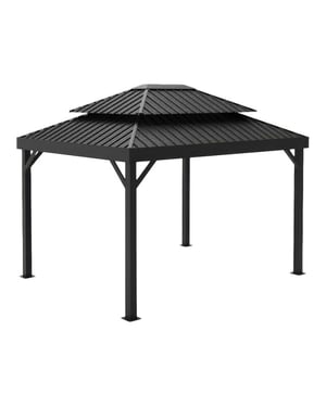 Sojag Londen metalen paviljoen met muggennet 3x4 m -