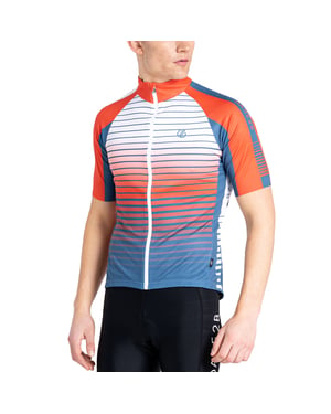 Dare 2b Mens AEP Virtuous Full Zip Cycling Jersey - Stellar Blue