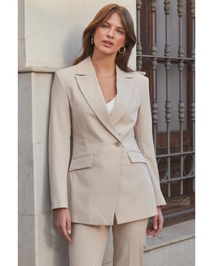 Natural Waist Cinching Blazer