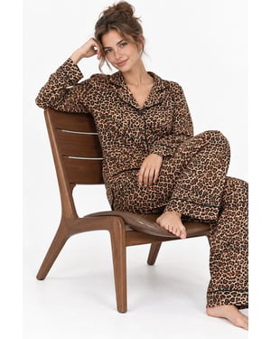 Leopard Print Pajama Set