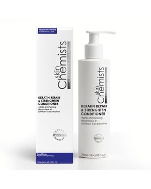 skinChemists Keratin Repair & Strengthen Conditioner 250ml for Hair Suppleness, Detangling, Moisture Retention