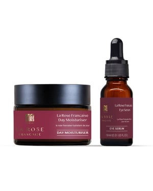Dr Botanicals Anti-Aging La Rose Française Duo Bevochtigings- & Oogserumset