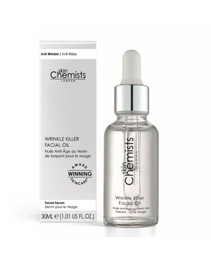 skinChemists Wrinkle Killer Anti-Ageing Facial Oil 30ml for Loss of Firmness, Fine Lines, Wrinkles