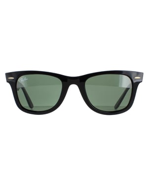 Ray-Ban Sunglasses Wayfarer 2140 901 Black Green G-15 Medium 50mm