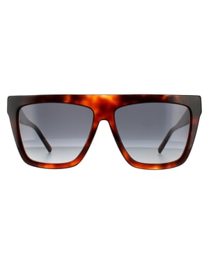 Hugo Boss Square Womens Havana Dark Grey Gradient Sunglasses